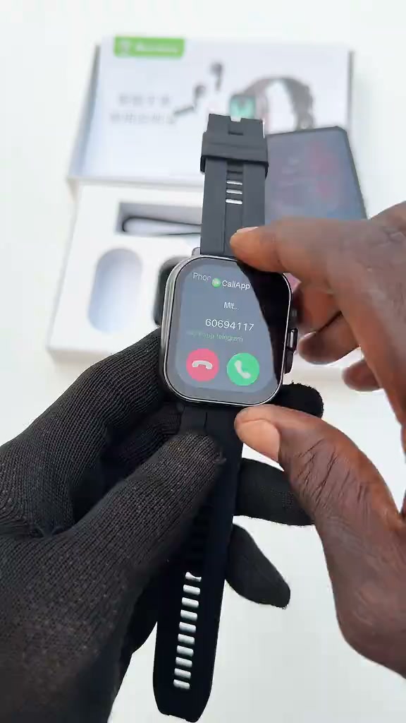2-in-1 Bluetooth Earbud Smartwatch — Calls, Music & Smart Features on Your Wrist!