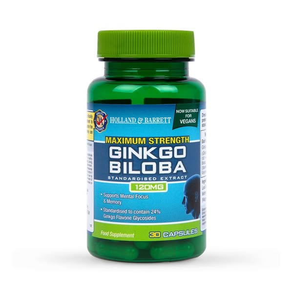 Maximum Strength Ginkgo Biloba 120mg 30 Capsules
