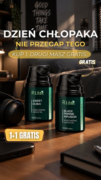 1+1 GRATIS Olejki do brody z Maroka