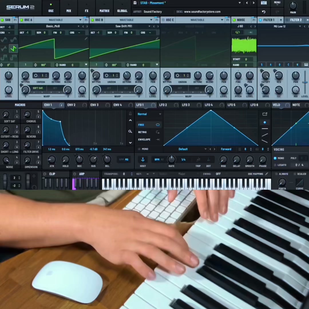 High-quality melodic techno Serum presets for modern electronic music production.
