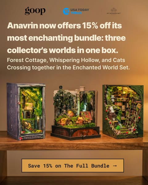 3 enchanted worlds, 15% off