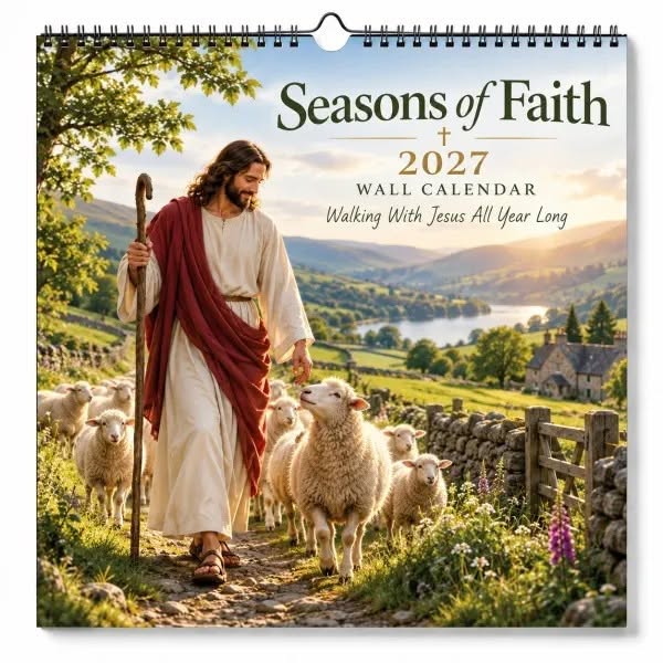 2027 Seasons of Faith Wall Calendar