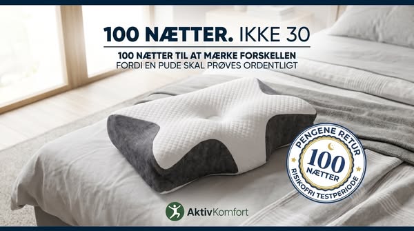Halv pris i dag. 100 nætter at prøve.