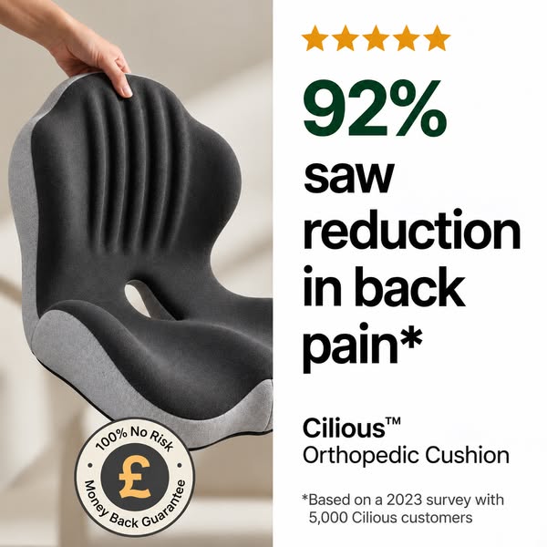 Orthopedic Seat Cushion for Back & Tailbone Support