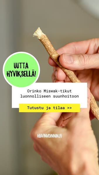 Luonnollinen suunpuhdistustikku