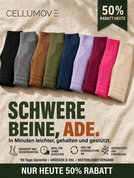 Schwere Beine nach einem langen Tag?