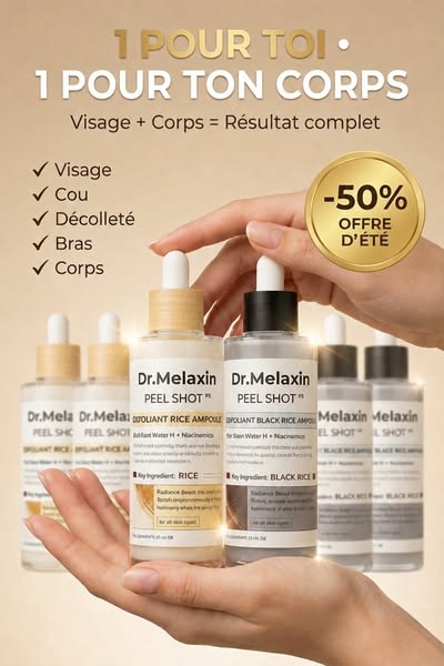 Peel Shot Coréen - Débouche les pores, lisse la peau et ravive l’éclat