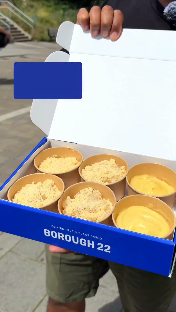 Apple Crumble & Custard, Delivered