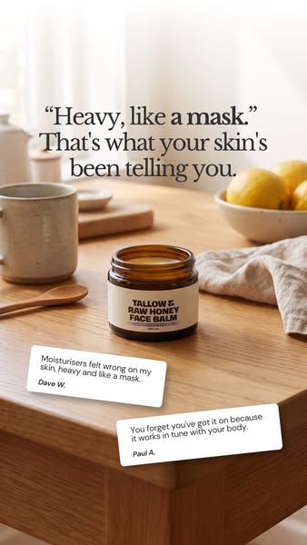 It isn't your age. It's what your cream is made of.