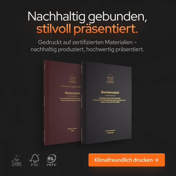 Bachelorarbeit drucken und binden