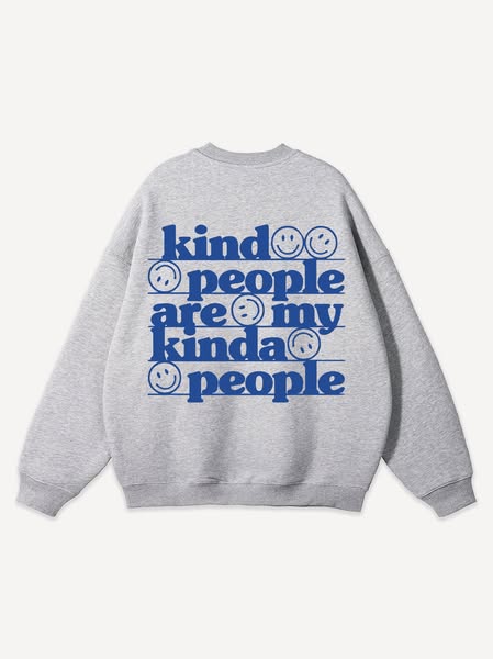 Kind People Sweatshirt - 2XL / Grau