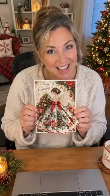 3D Christmas Angel Greeting Card