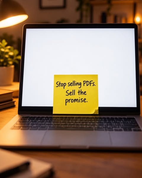 Stop Selling PDFs And Sell The Promise Instead