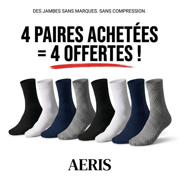 4 + 4 paires Offertes