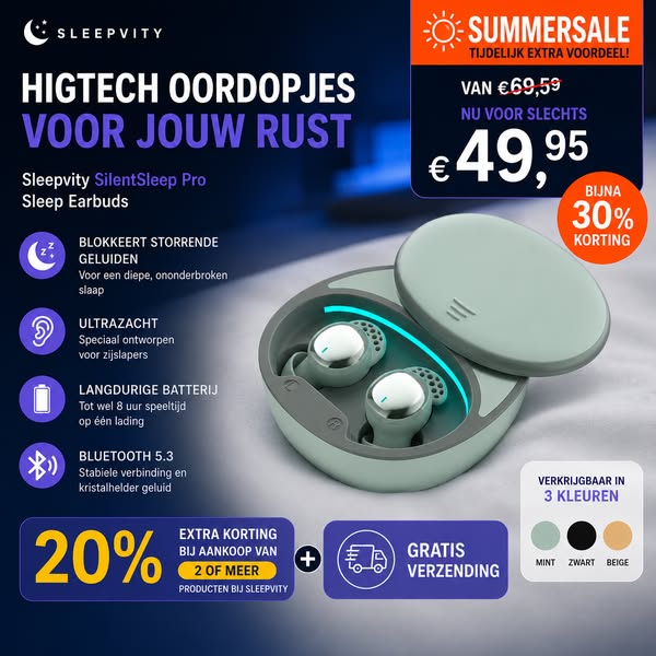 Slaap ongestoord met de multifunctionele SilentSleep Oordopjes
