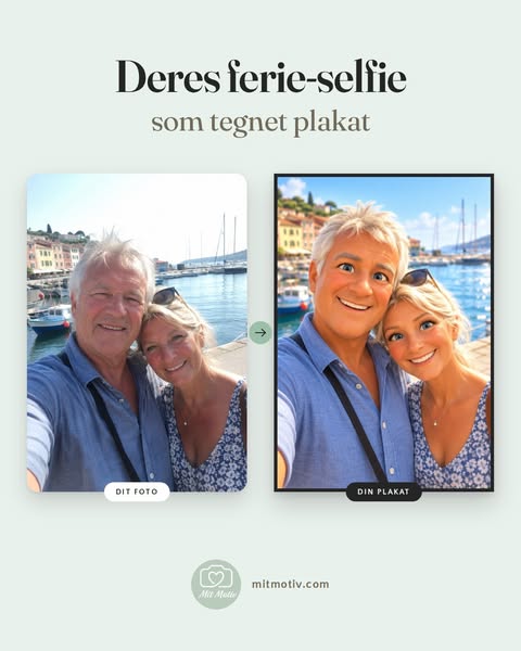 Deres ferie-selfie som plakat