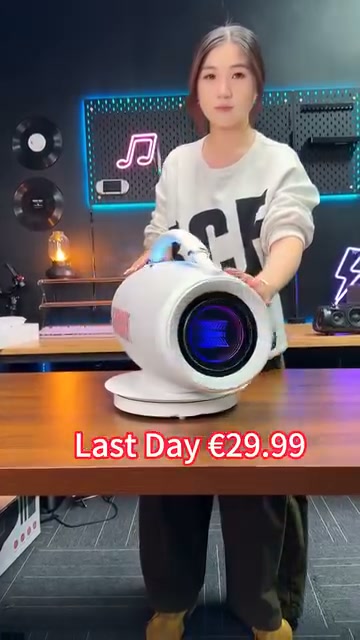 Portable Karaoke Boombox with Dual Wireless Mics