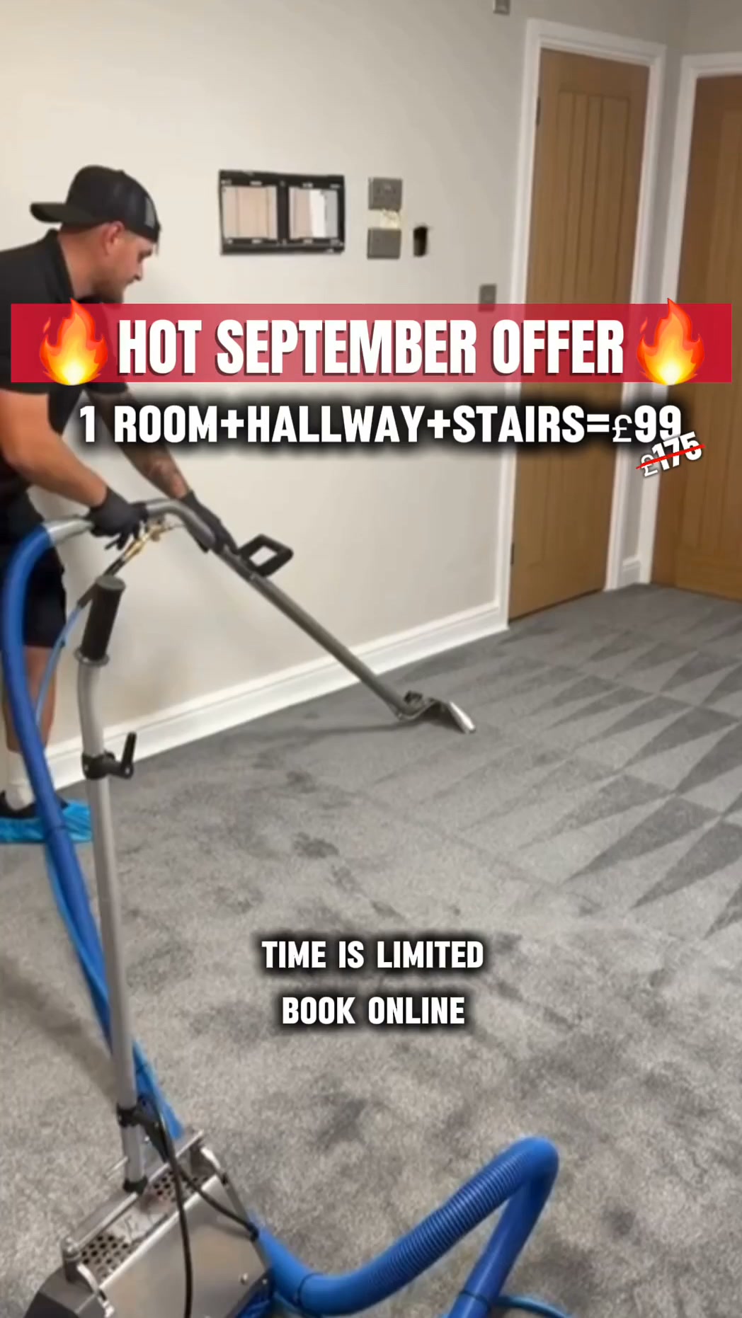 £99 — 1 ROOM + HALLWAY + STAIRS | SEPTEMBER OFFER