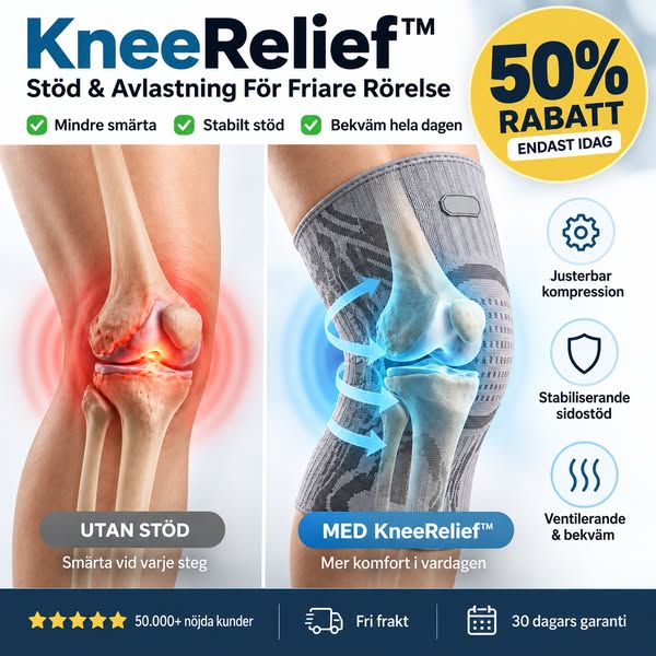 50% RABATT – Prova FlexiBrace™ innan du väljer operation
