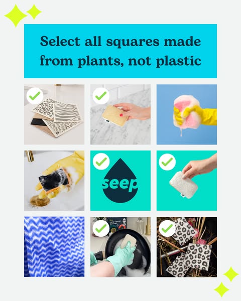 Your kitchen sponge is made of plastic