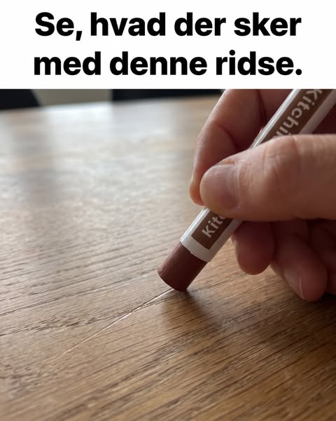 Kan du se, hvor ridsen var?