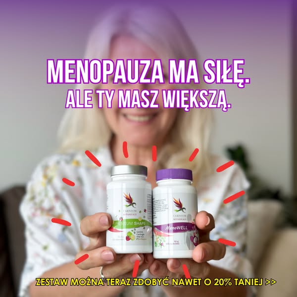 Zestaw pomoże Ci stracić nadmiar tkanki tłuszczowej w okresie menopauzy.