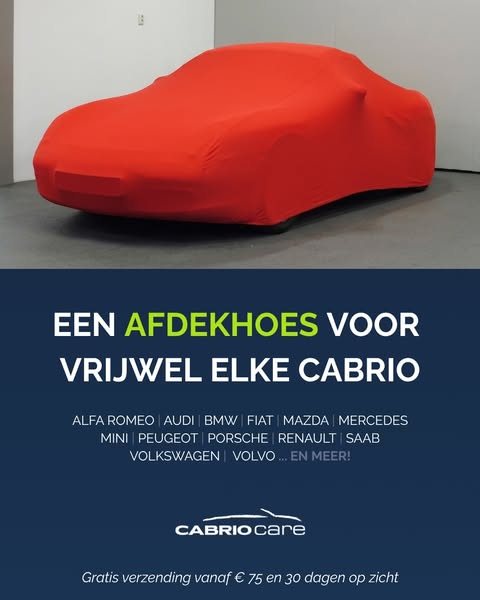 Afdekhoezen voor uw cabrio