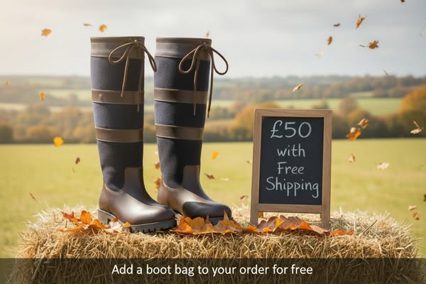 Gatcombe 2 Oak/Navy Slim Fit Country Boot | Waterproof Leather | Cabotswood