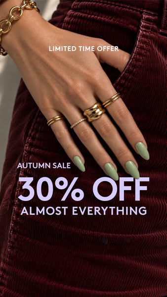 Hello autumn, hello 30% off