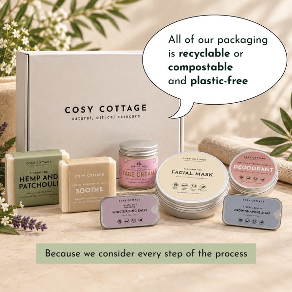 Natural Skincare, Plastic-Free Packaging
