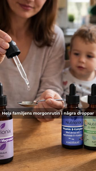 Hela familjens morgonrutin – i några droppar