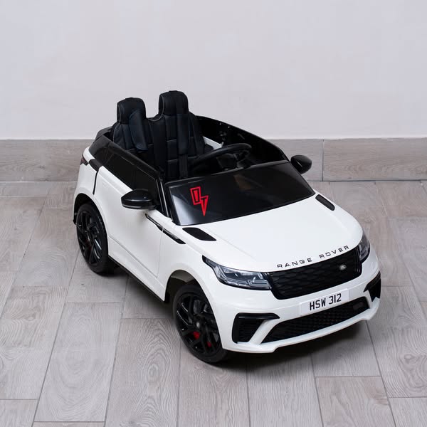 €220 Auto Elettrica per Bambini Land Rover Velar 12V con Licenza Ufficiale Luci Led Suoni Realistici Telecomando Cinture di Sicurezza
