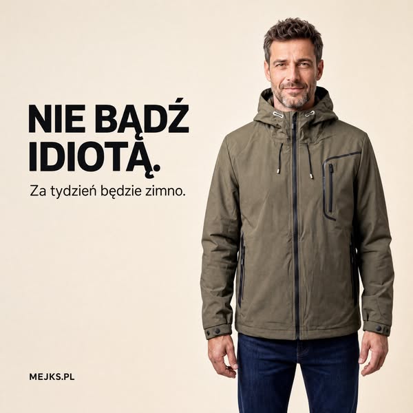 Nie bądź idiotą. Będzie zimno
