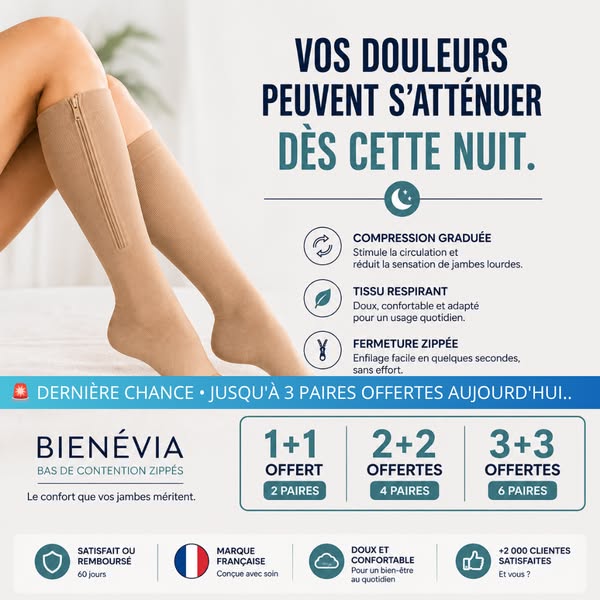 Jambes lourdes ? Soulagez-les ce soir.