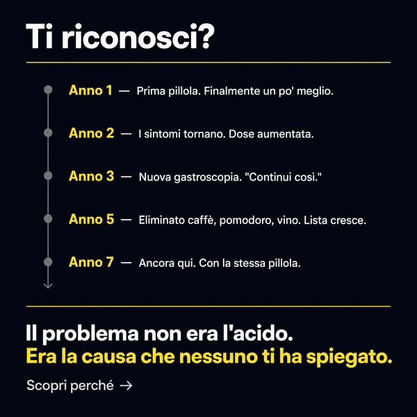 IL TUO STOMACO NON PRODUCE TROPPO ACIDO