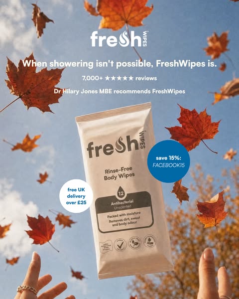 When showering isn't possible, FreshWipes is