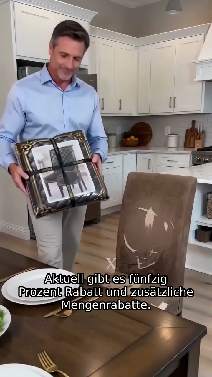 5 kaufen, 5 gratis erhalten!! Waschbarer Stretch-Stuhlbezug – Passgenau, strapazierfähig & pflegeleicht