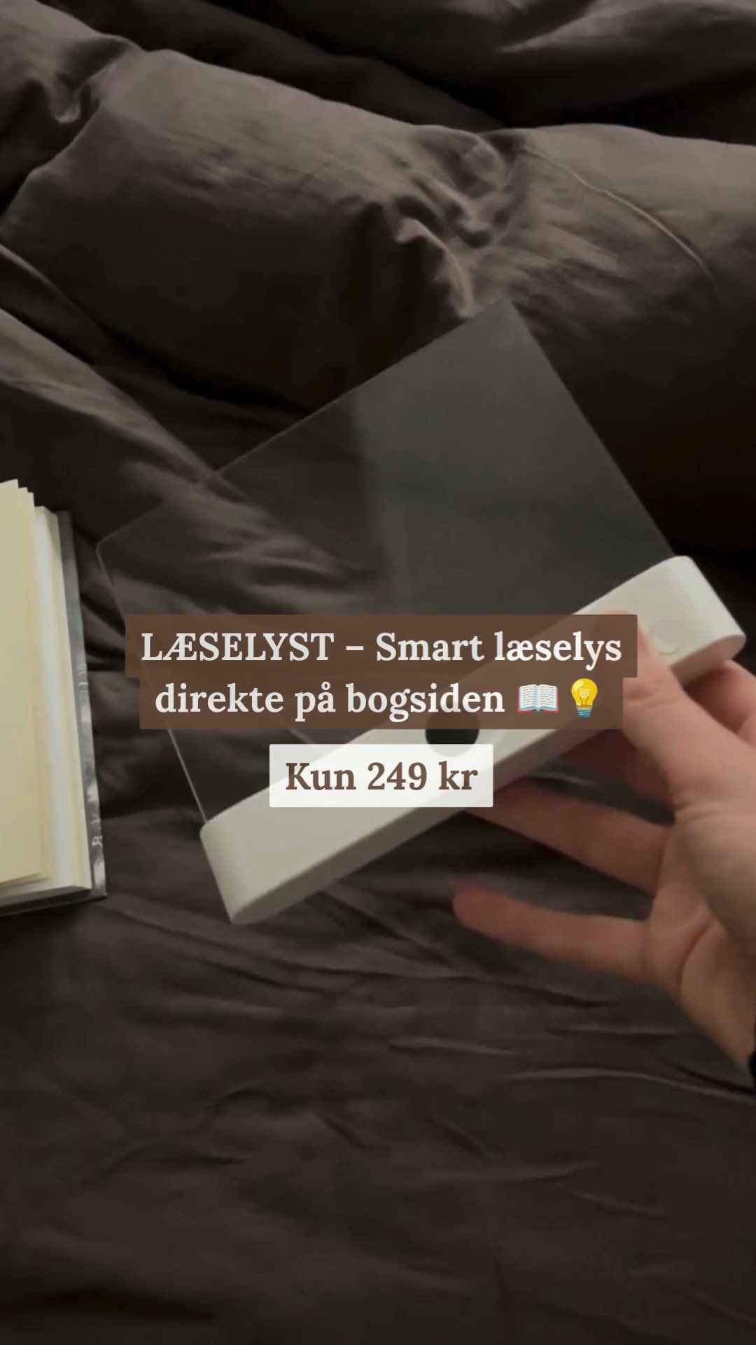 Kun 249 kr. – LÆSELYST boglampe