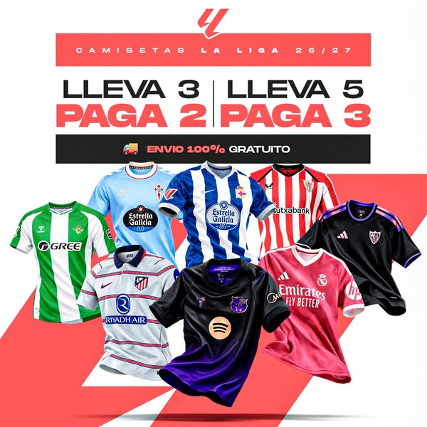 Camisetas LaLiga 26/27