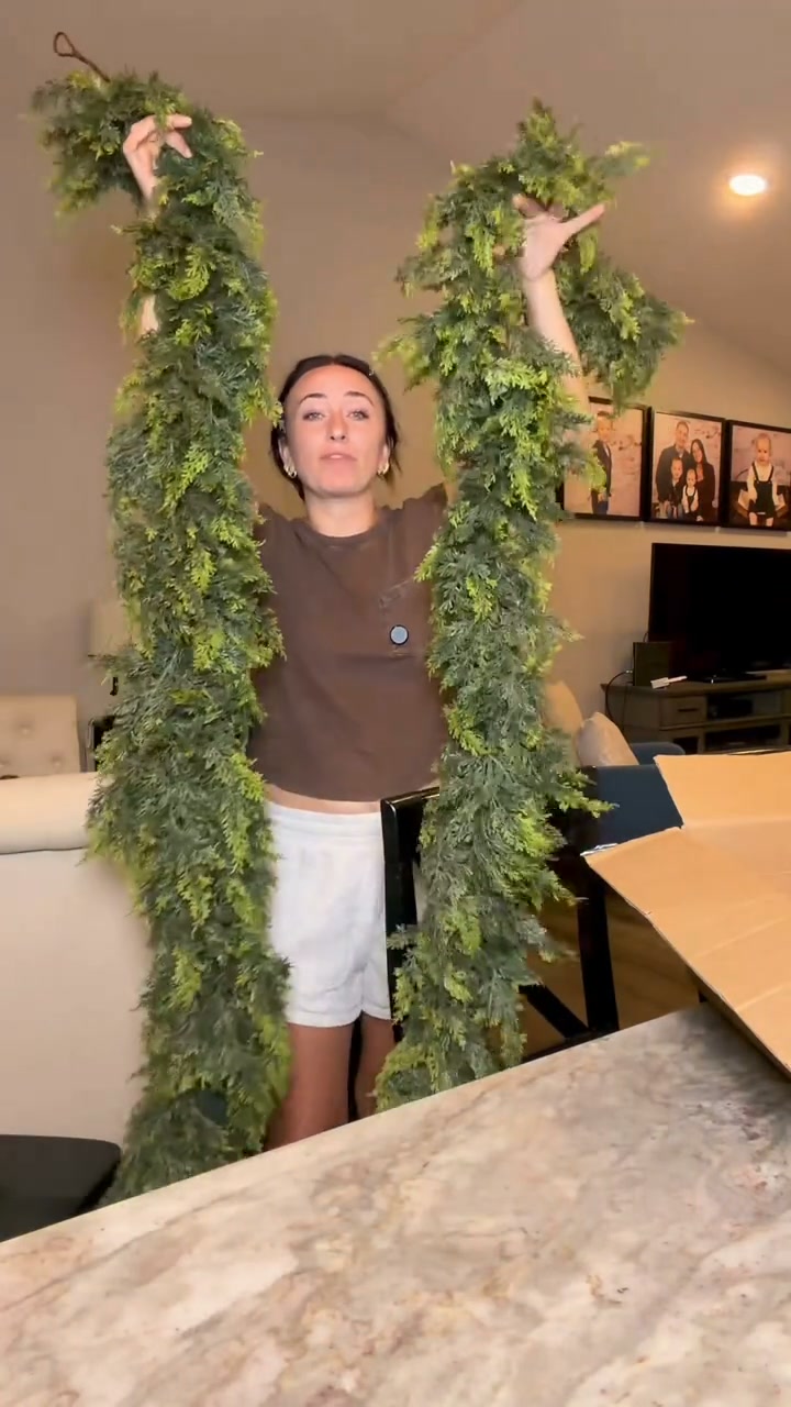 6 FT Artificial Cedar Garland – Realistic Winter Greenery