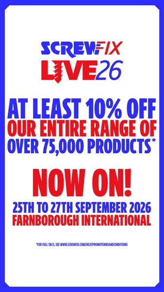 Screwfix Live 2026