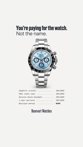 Paying for the watch. Not the name.