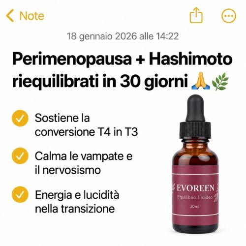 La soluzione naturale per Hashimoto in perimenopausa