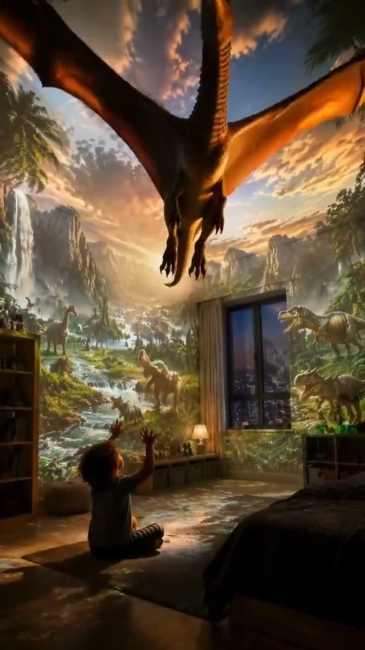 Turn Their Room Into A Prehistoric Adventure