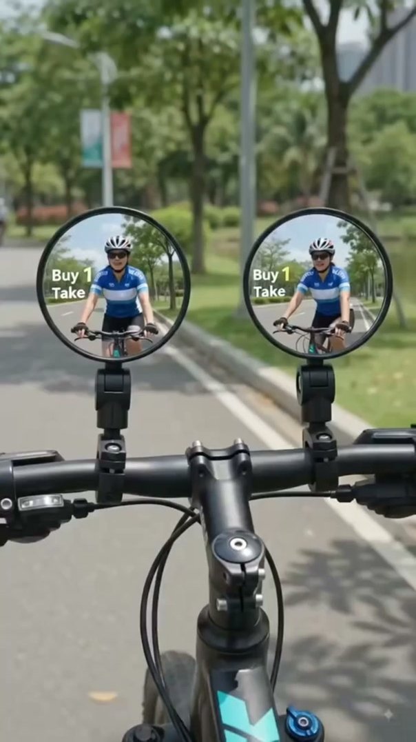 Stop twisting your neck to check for fast-approaching cars! Get 360° total rear visibility.