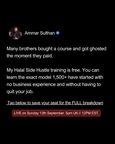[FREE] Live Training This Sunday @ 12PM EST // 5PM UK
