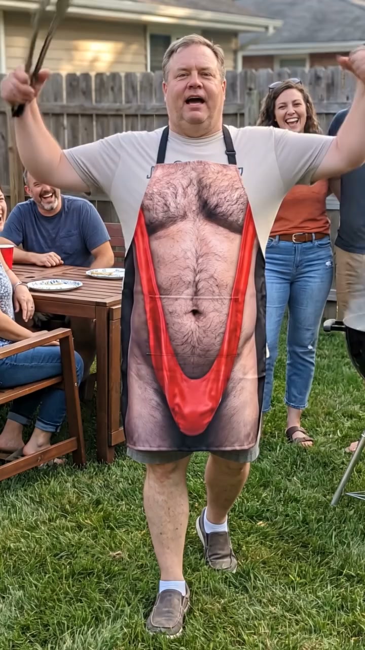 The Hairy Chest BBQ Apron (Top Banter For Your Next Cookout)