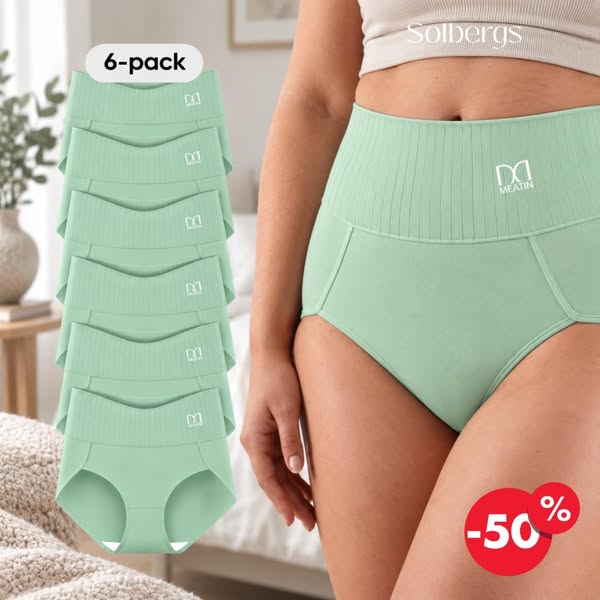 Mageform | 6-pack Andas & Bekväma Höga Midjetrosor med Magstöd