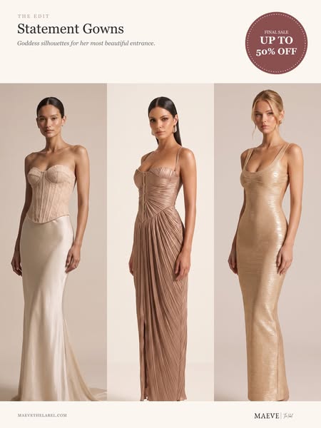 Statement Gowns — Up to 50% Off
