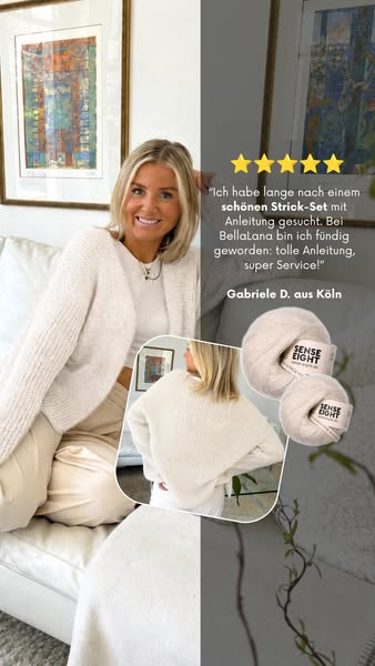 Stricke Deinen Alpaka-Cardigan